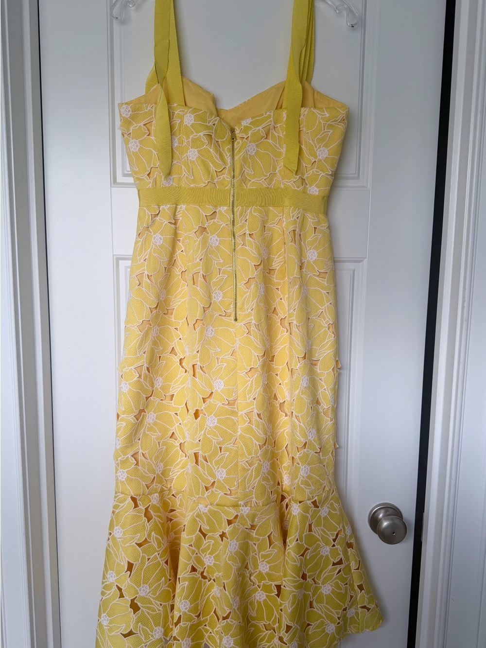 J. Crew Yellow Floral Midi Dress - Picture 2 of 15